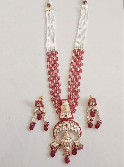 Crescent Polki Necklace Set