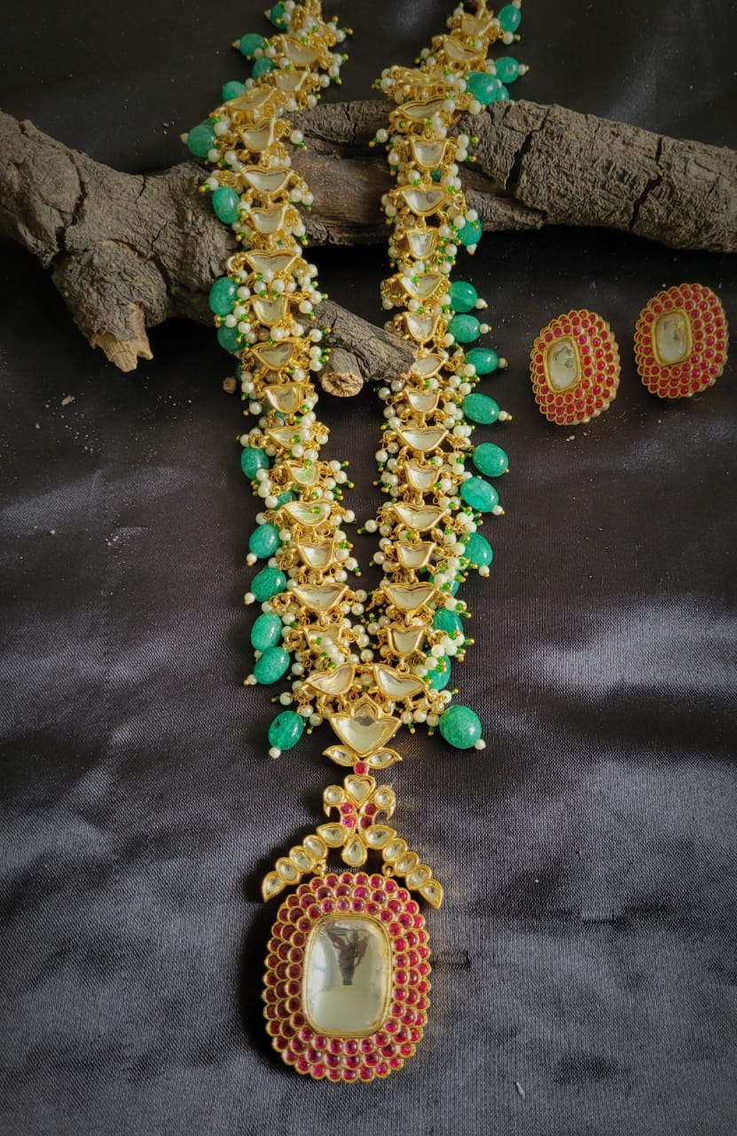 Veena Polki Jadau Necklace Set