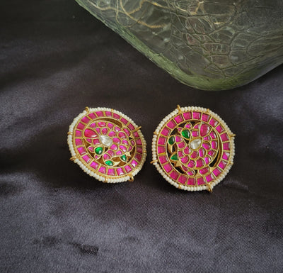 Peacock Round Studs
