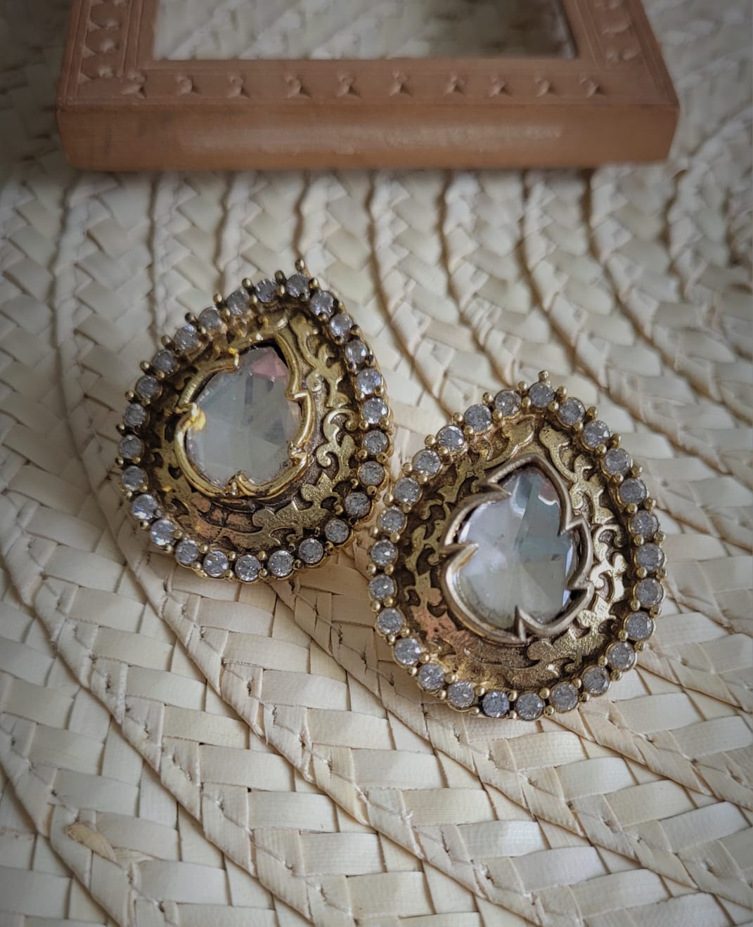Polki Crystal Earrings