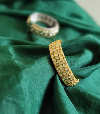 Kundan Bangle (Broad)