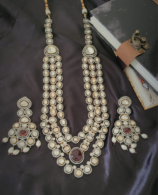 Ruby Radiance Polki Set