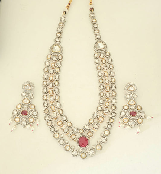 Ruby Radiance Polki Set