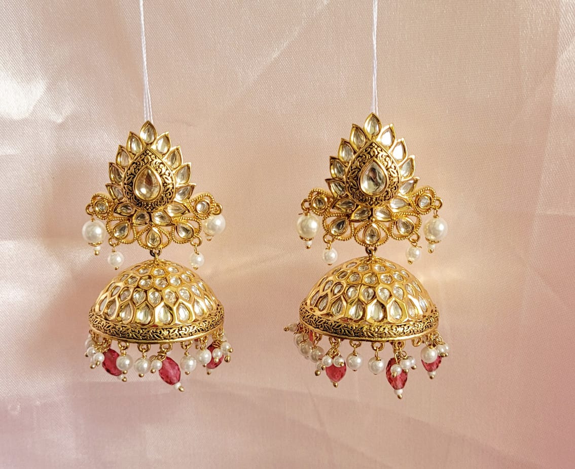 Rajwadi Polki Necklace Set