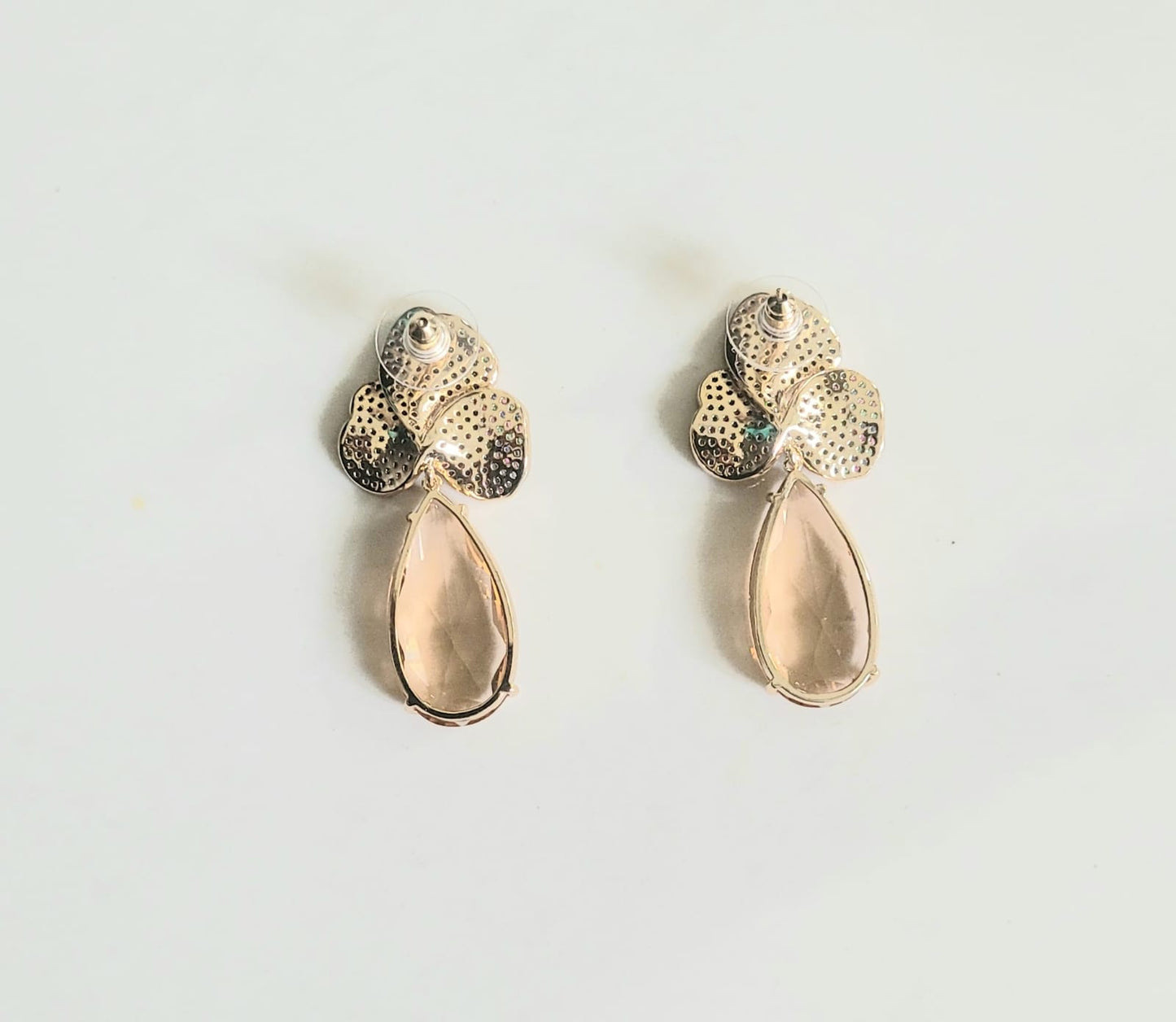 Pear Drop Flower Earrings