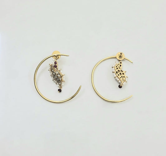 Bird Hoop Earrings