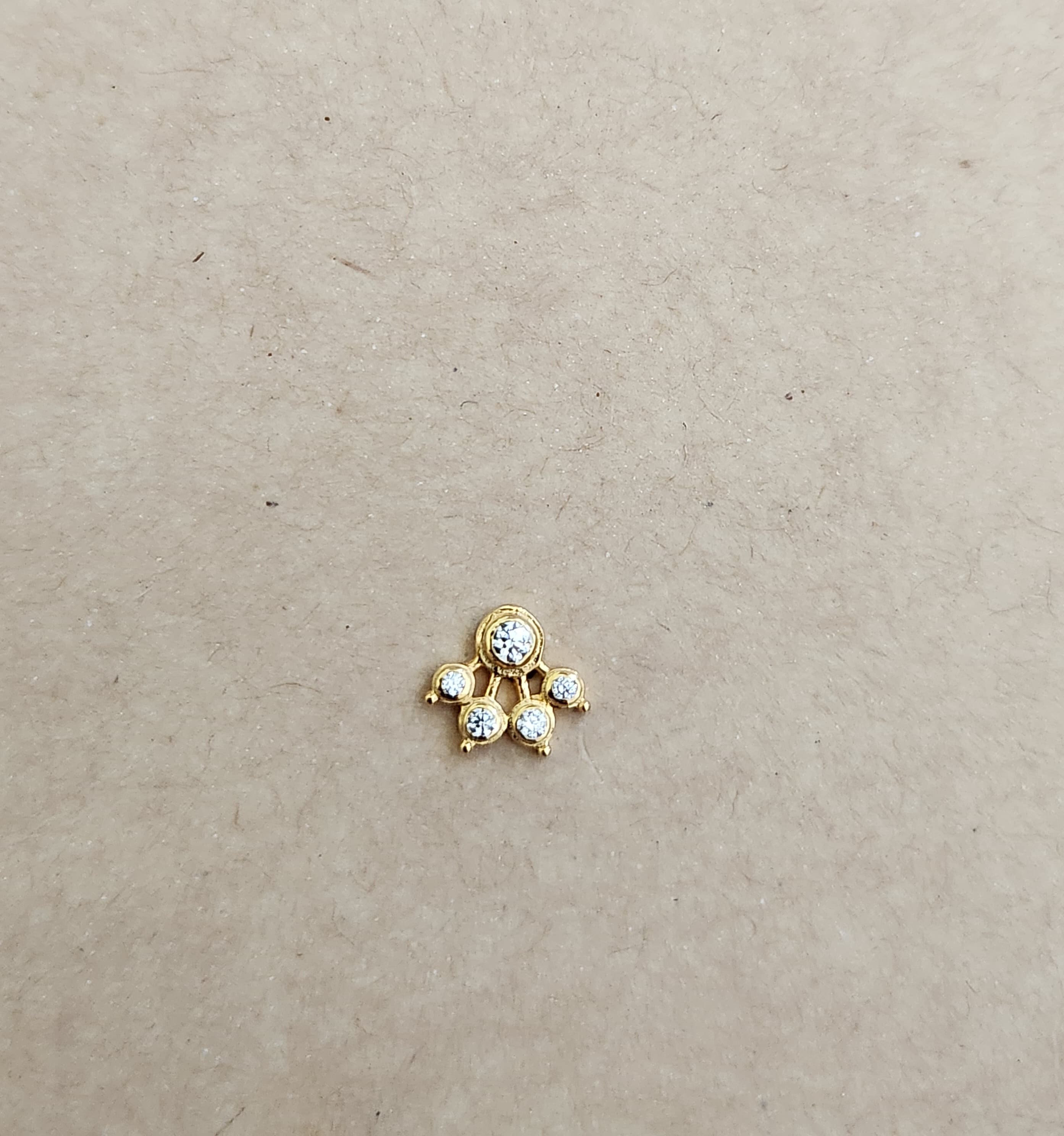 Isha 925 Silver Nose Pin for Women