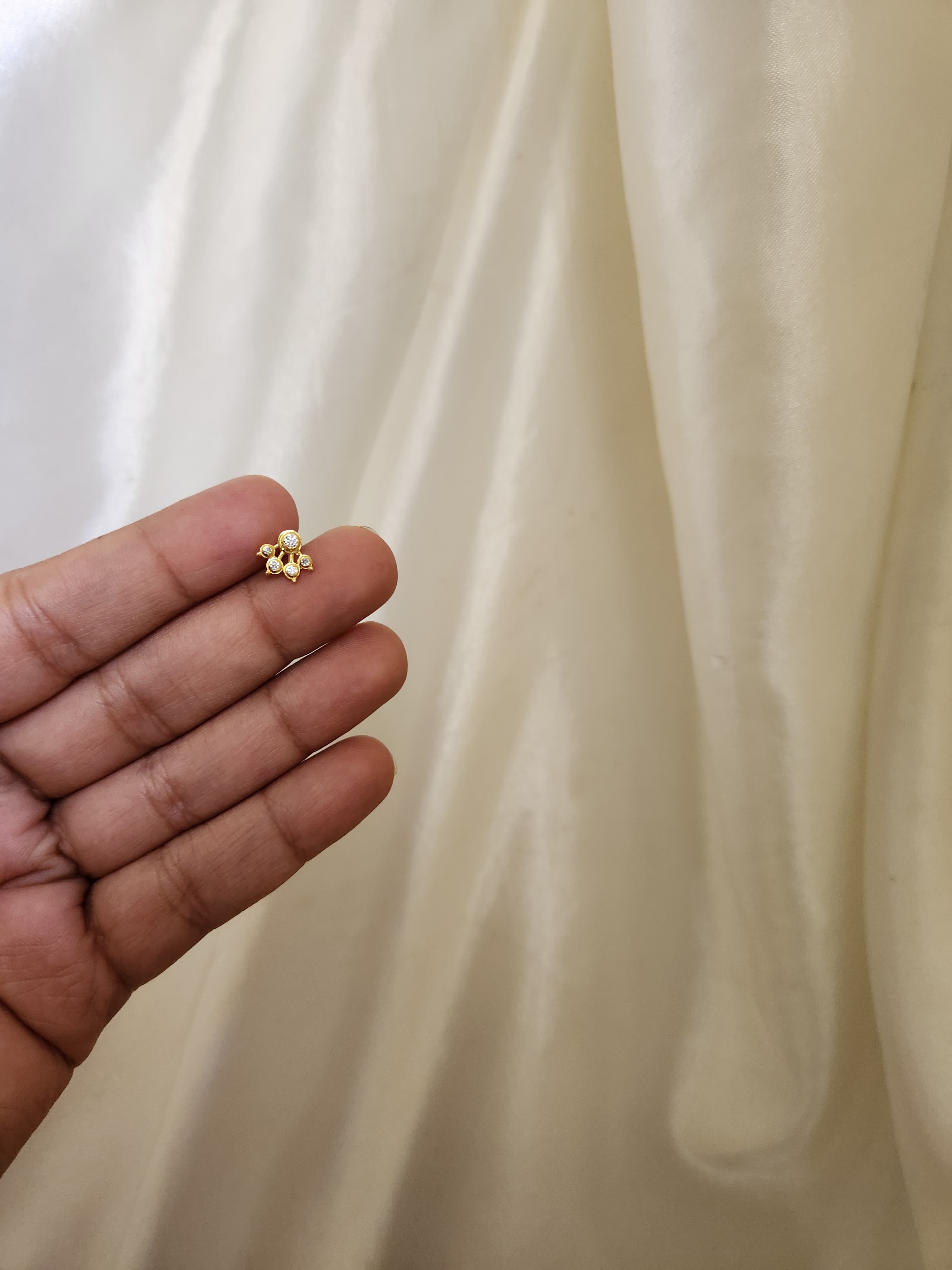 Isha 925 Silver Nose Pin for Women