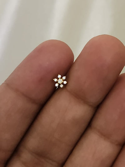 Flower Gold Nosepins