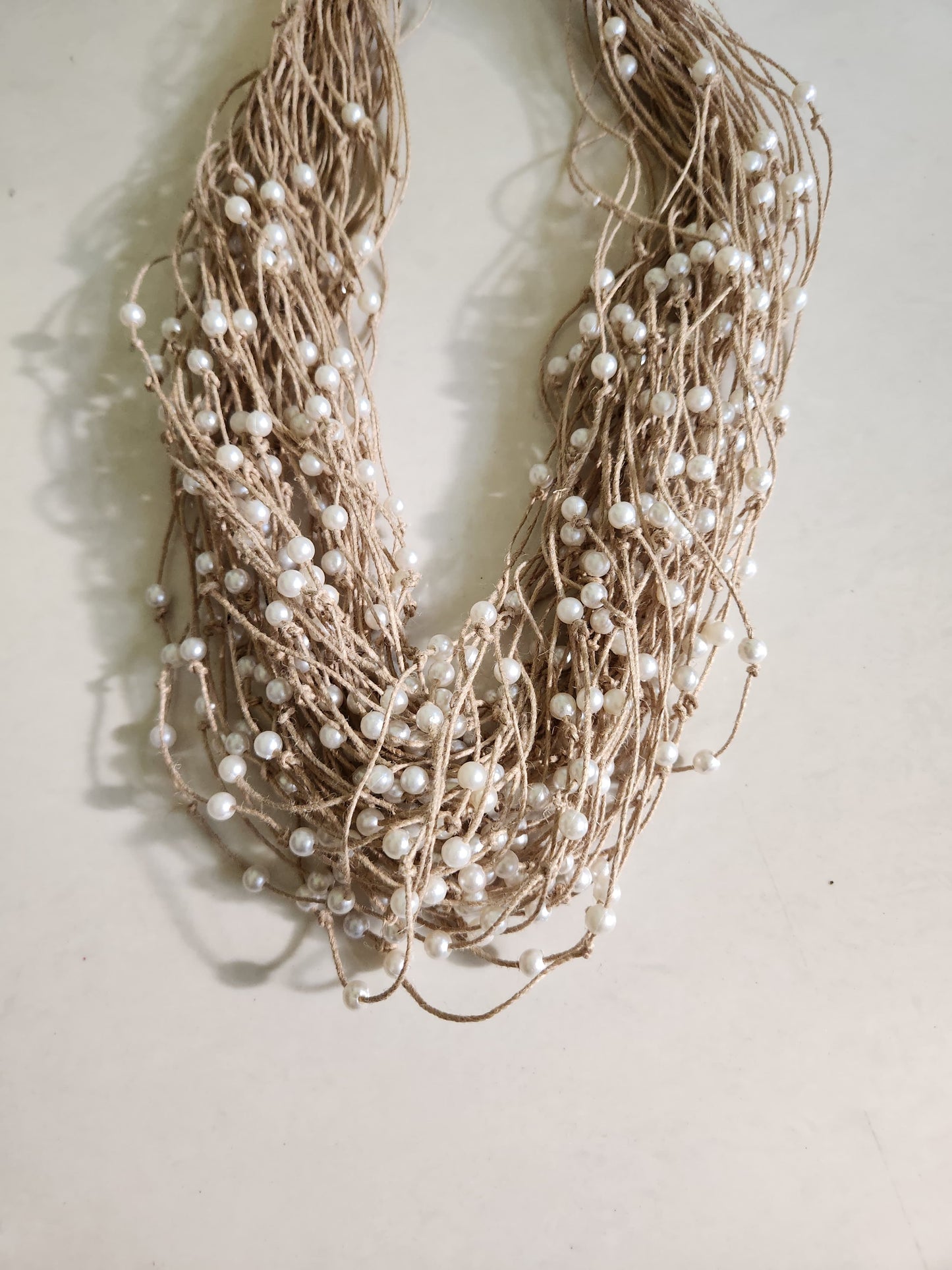 Jute Pearl Neckpiece