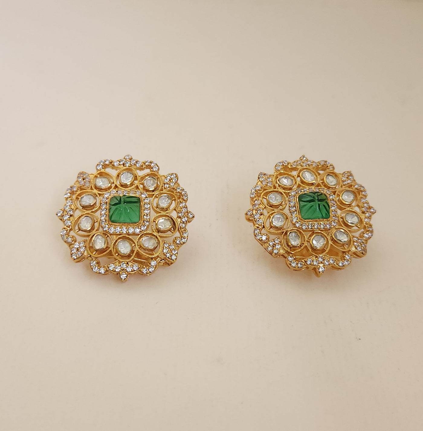 Aadith Polki Earring Studs