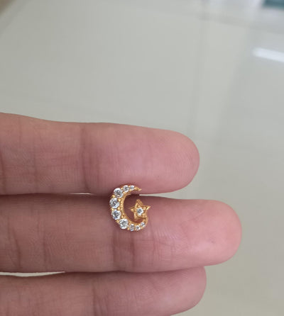 Nila Silver Nosepins