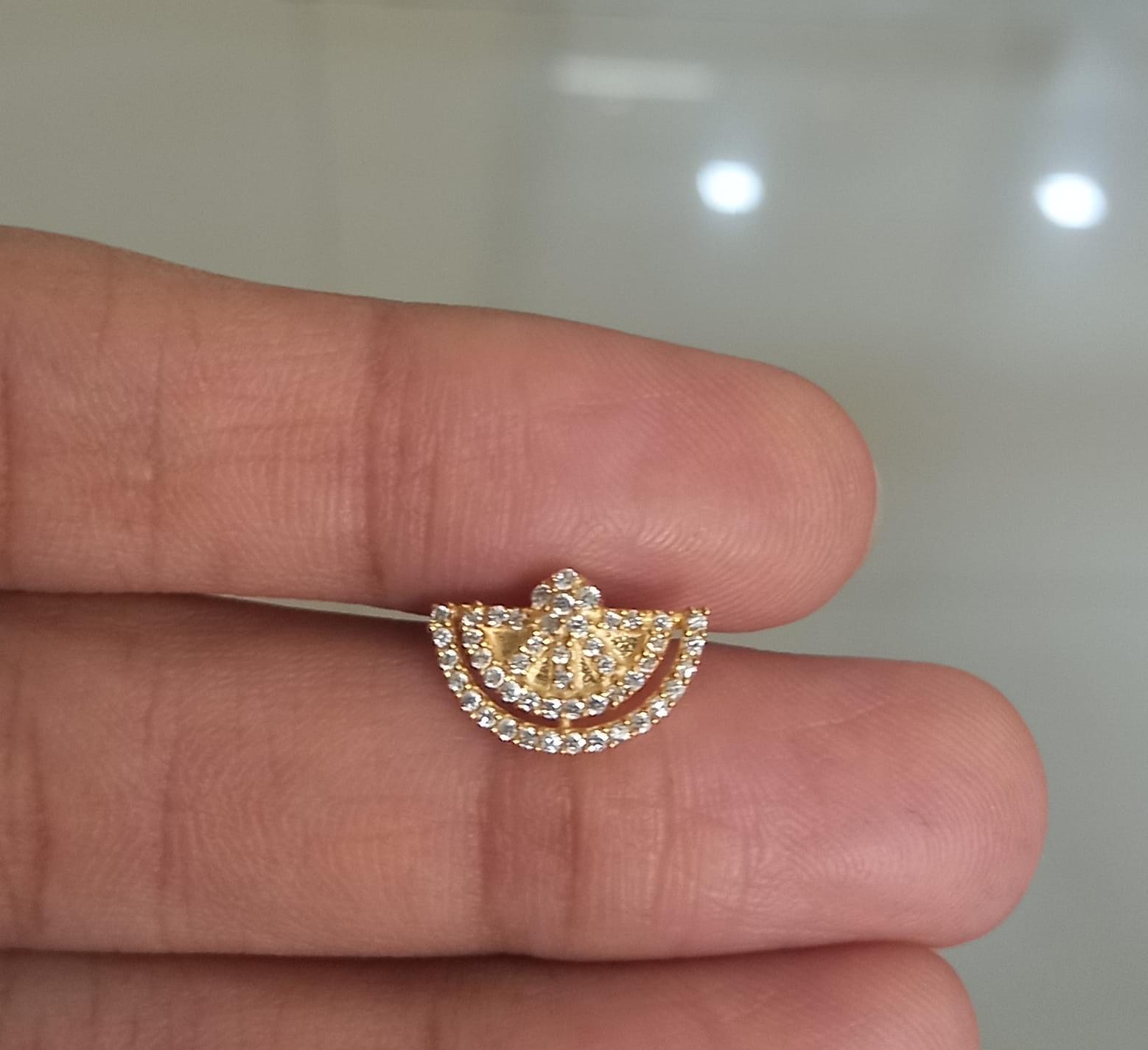 Rumi 925 Sterling Silver Nose Pin for Women
