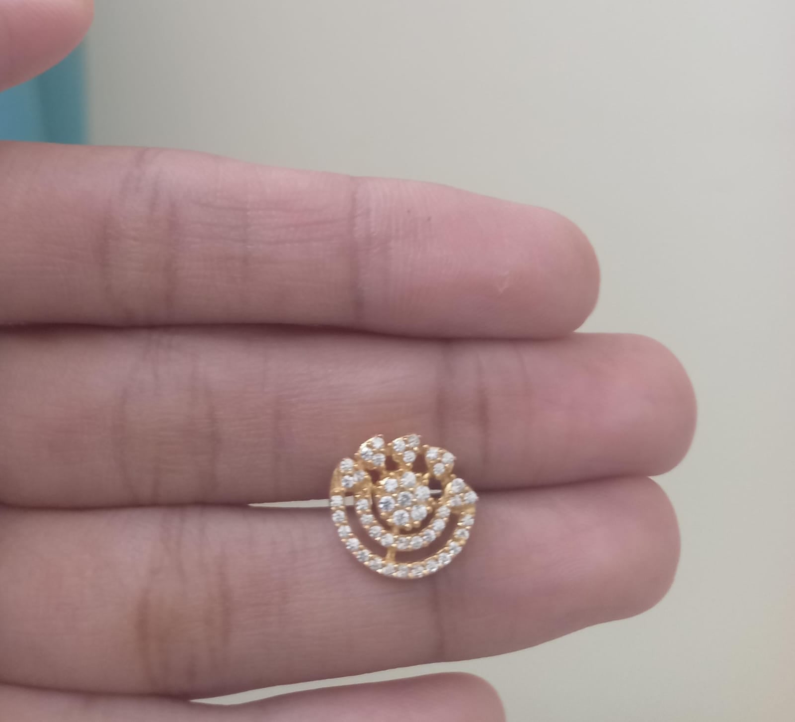 Viraas 925 Silver Nose Pin for Women