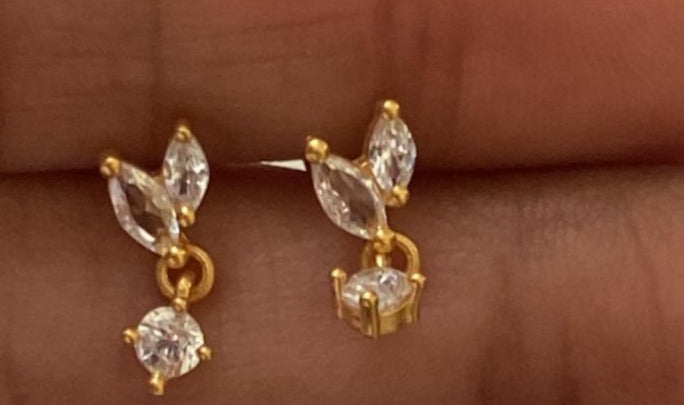 Leafy 925 Silver Studs