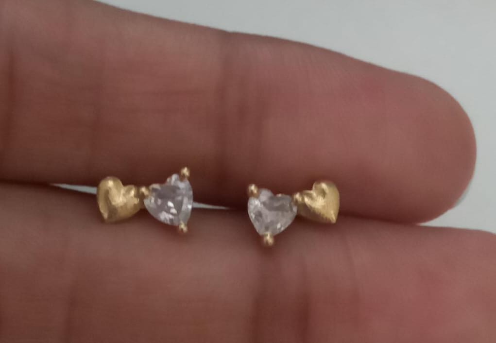 HeartDuo 925 Silver Studs