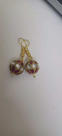 Rudraksh Loop Earrings