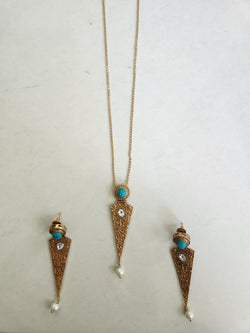 Triangle Necklace set