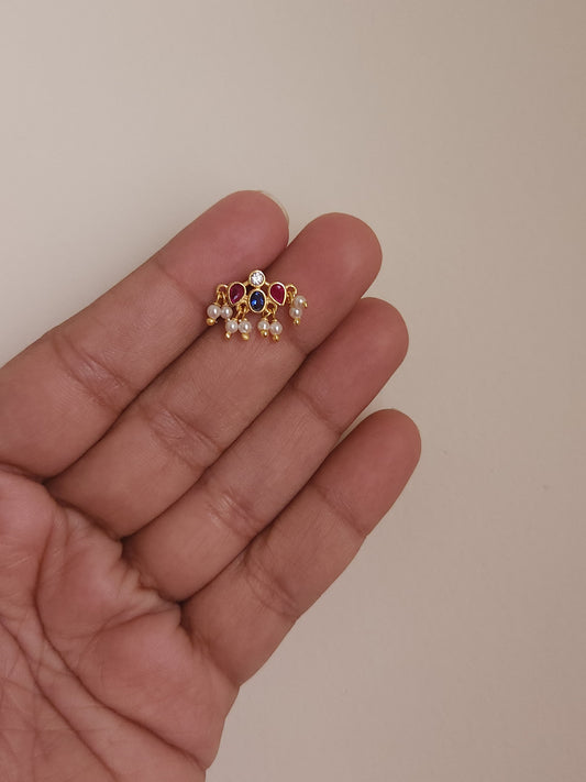 Chitaksh Silver Nosepins