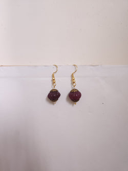 Rudraksh Loop Earrings