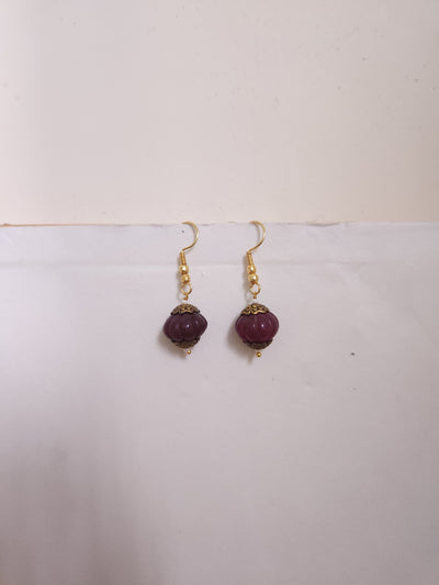 Rudraksh Loop Earrings
