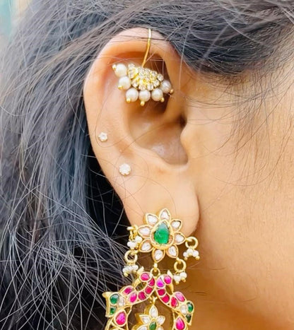 Aaram Silver Bugadi Earrings