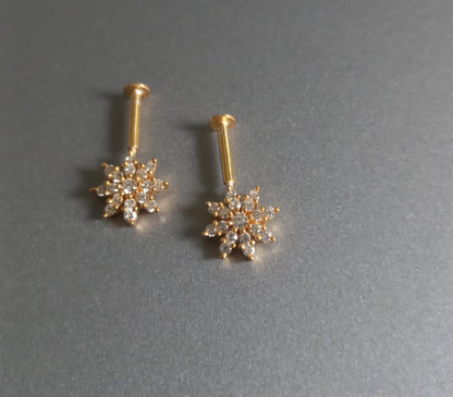Tiva Silver Bugadi Earrings