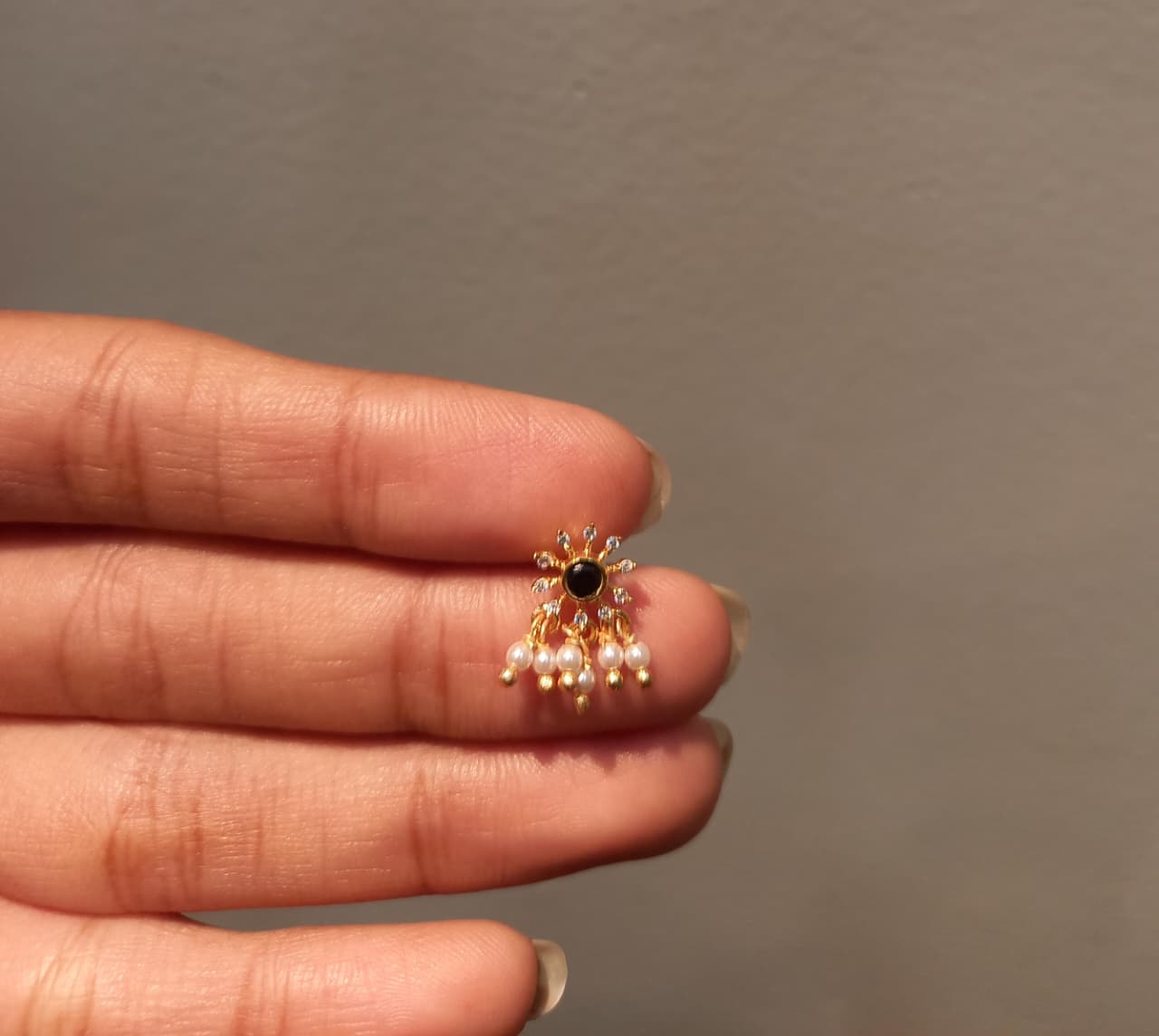 Charvik 925 Silver Nose Pin for Women