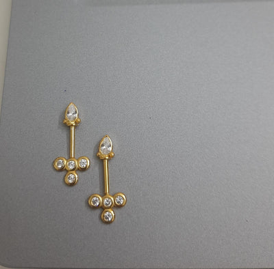 Aachari Silver Bugadi Earrings
