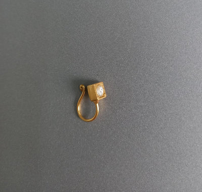 Square Silver Nosepins