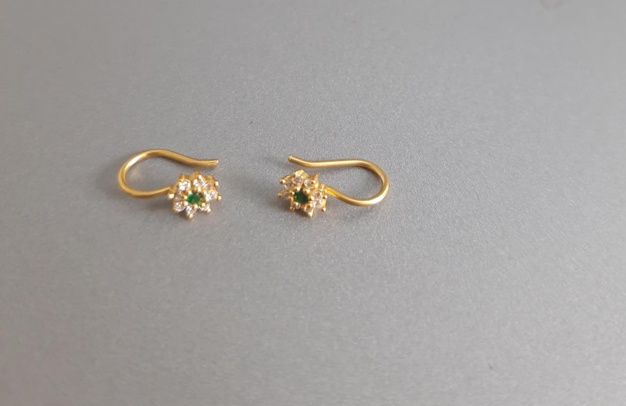 Phool Silver Bugadi Earrings