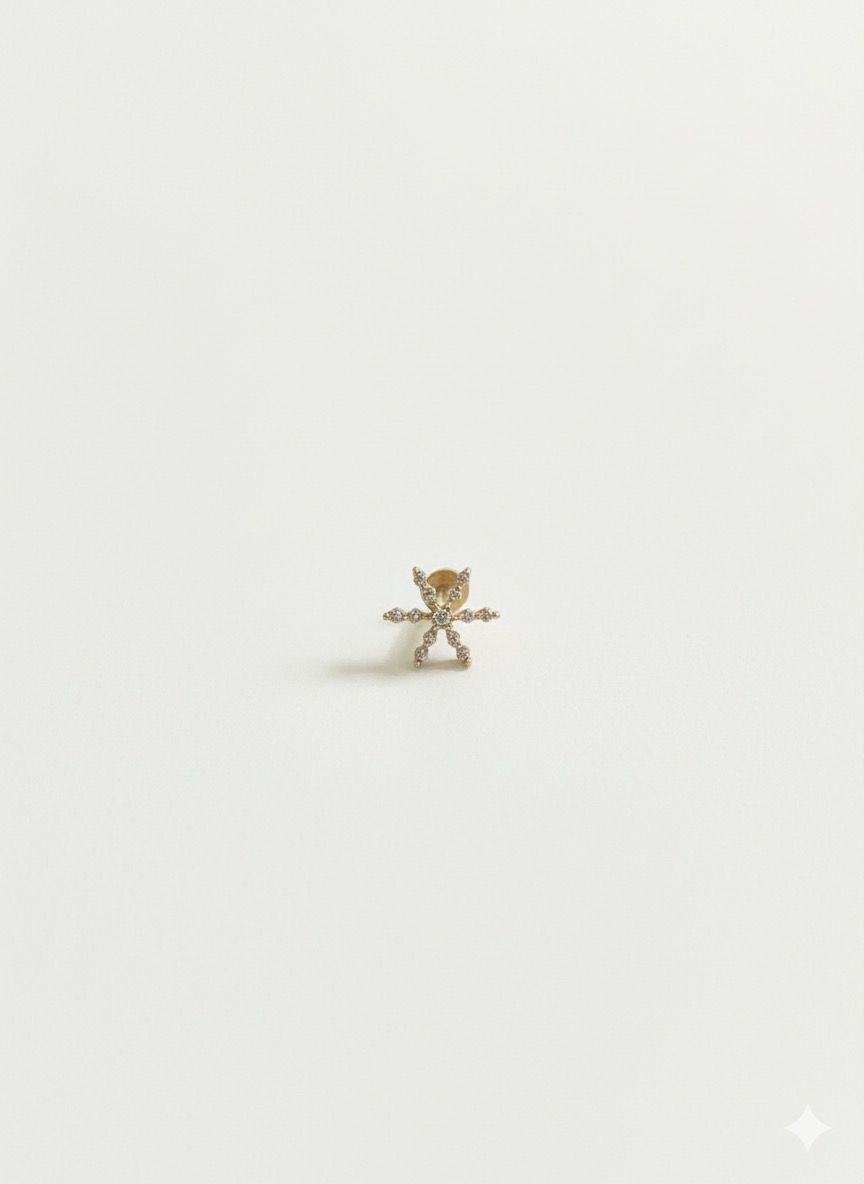 Hina Silver Nosepins