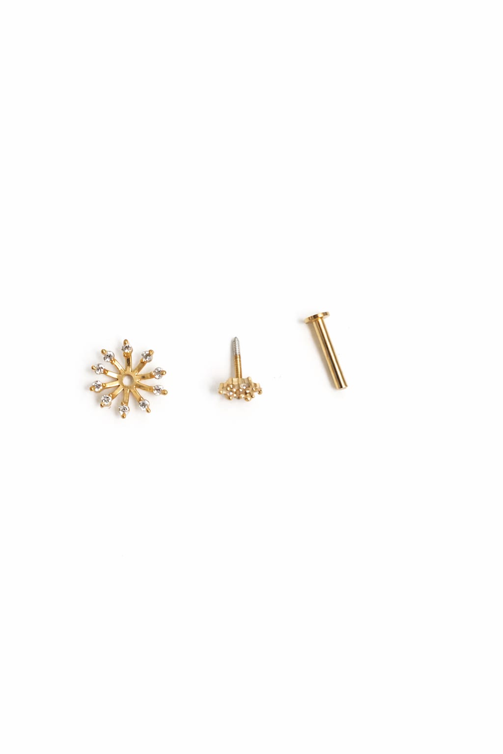 Two in One 925 Silver Nose Pin for Women