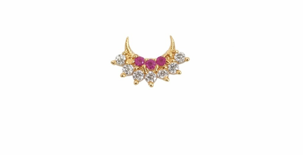 Raga 925 Sterling Silver Nose Pin for Women