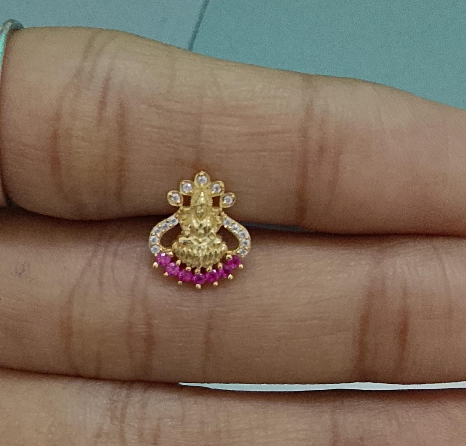 AshtaLakshmi Silver Nose Pin for Women