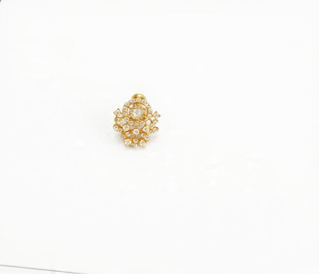 Zari 925 Silver Nose Pin for Women