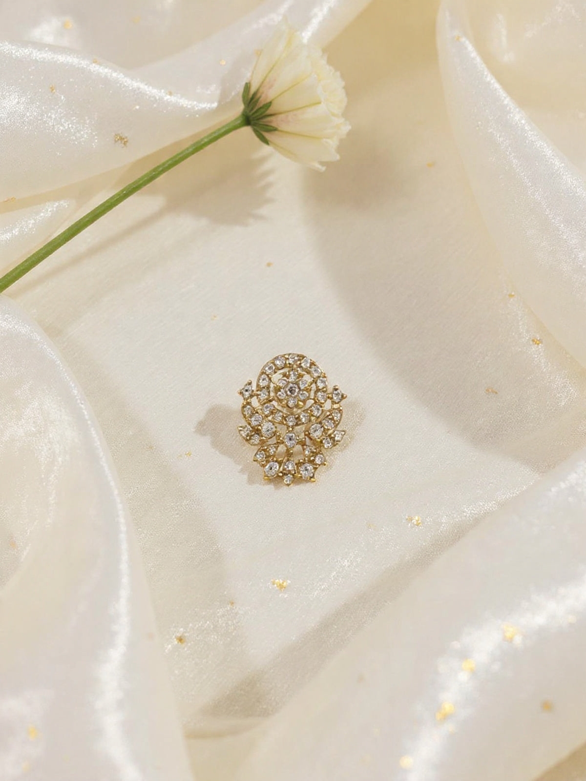 Zari 925 Silver Nose Pin for Women