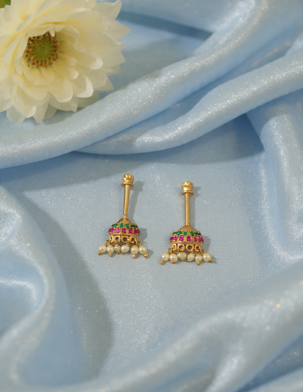 Domedrop Silver Bugadi Earrings