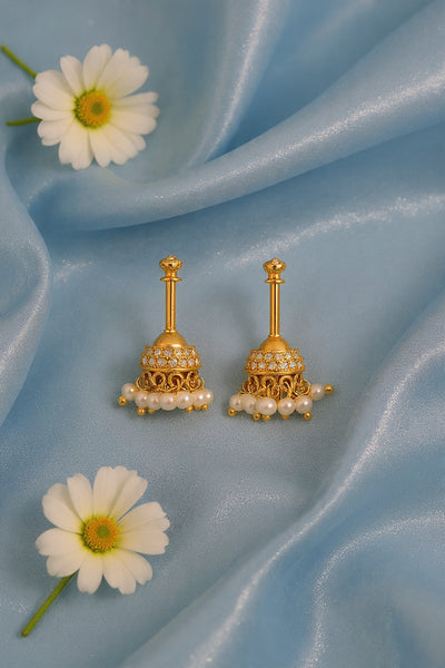 Domedrop Silver Bugadi Earrings