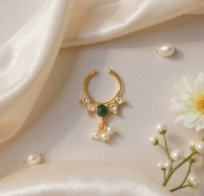 Kundan Septum Silver Nosepins 38