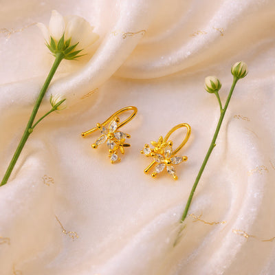 Chola Silver Bugadi Earrings