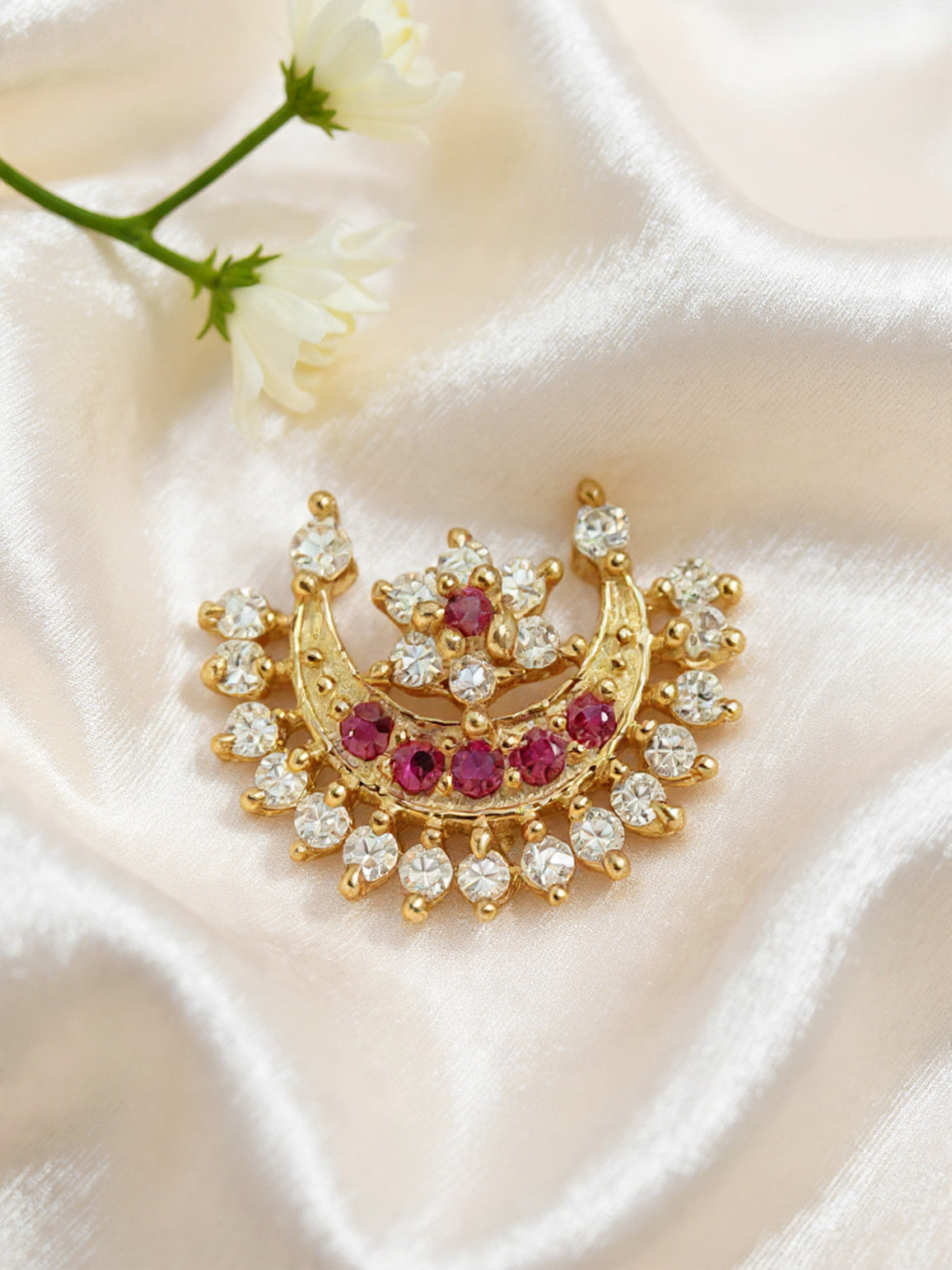 Etasha 925 Silver Nose Pin for Women