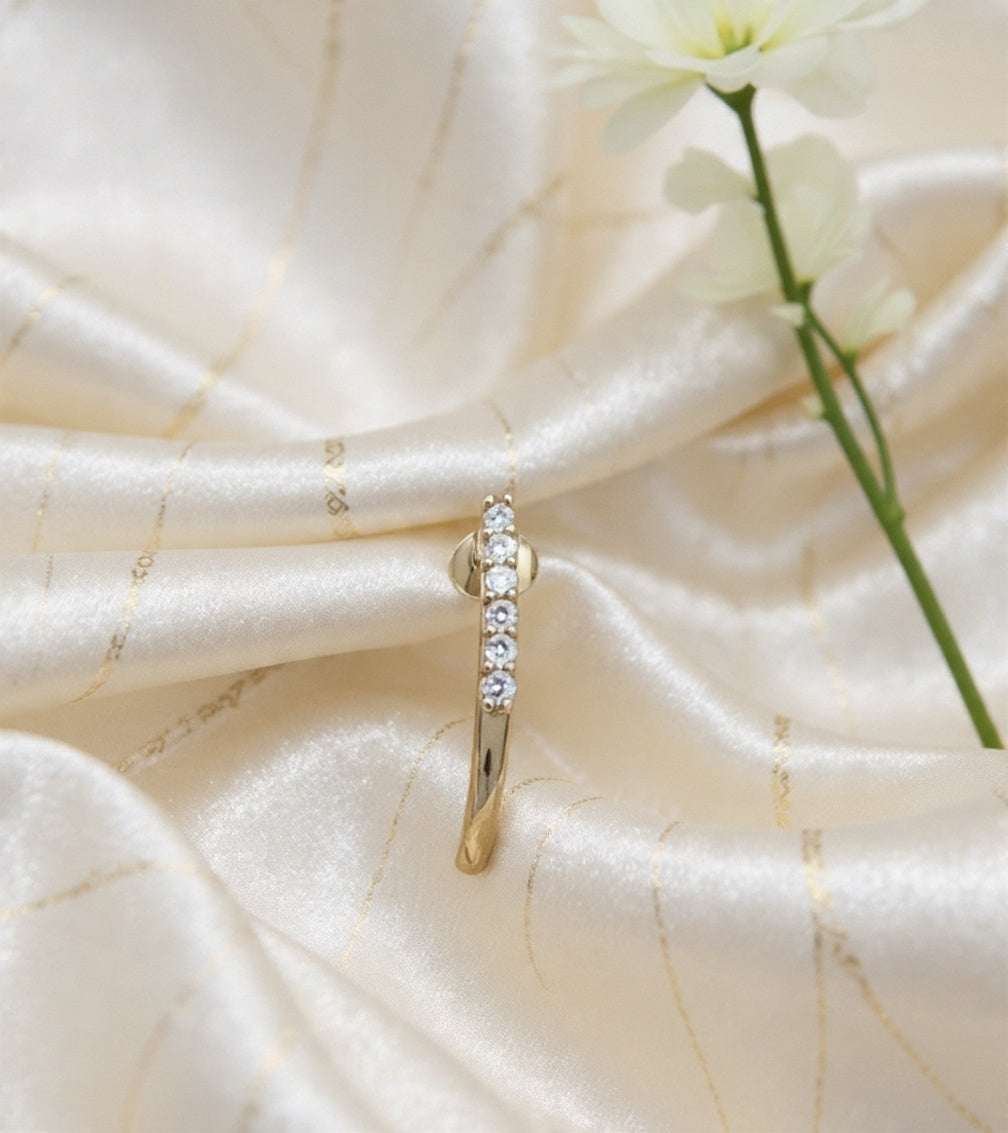 J 925 Silver Nose Pin for Women
