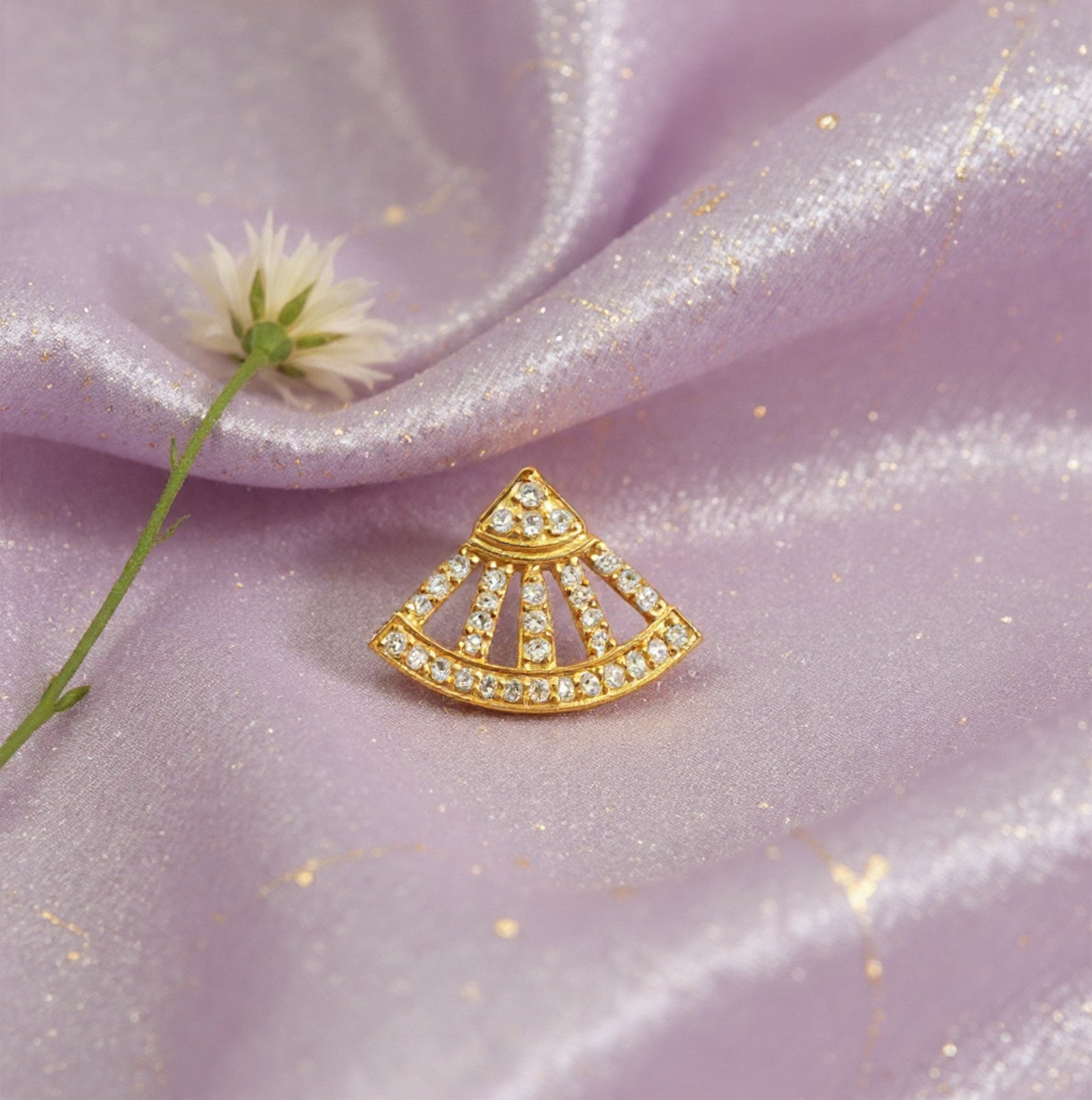 Trikon 925 Sterling Silver Nose Pin for Women