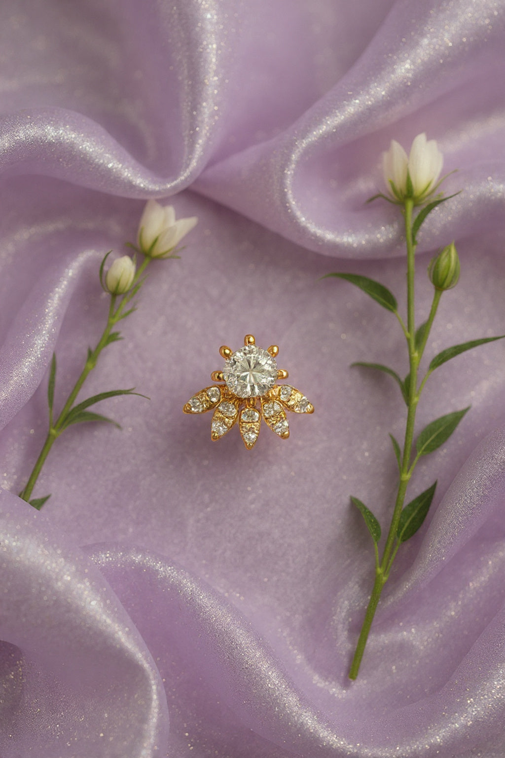 Taru Silver Nosepins