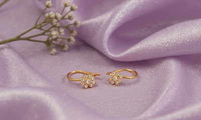 Phool Silver Bugadi Earrings