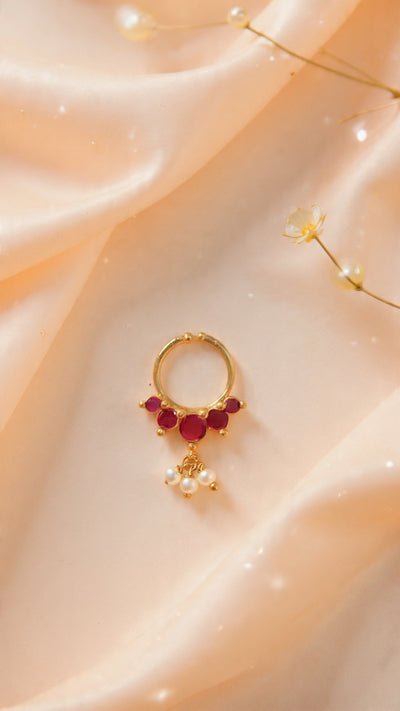 Kundan Septum Silver Nosepins 32