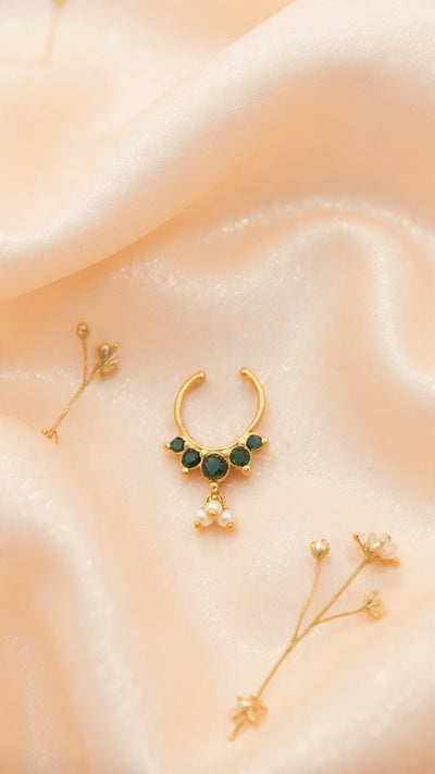 Kundan Septum Silver Nosepins 32