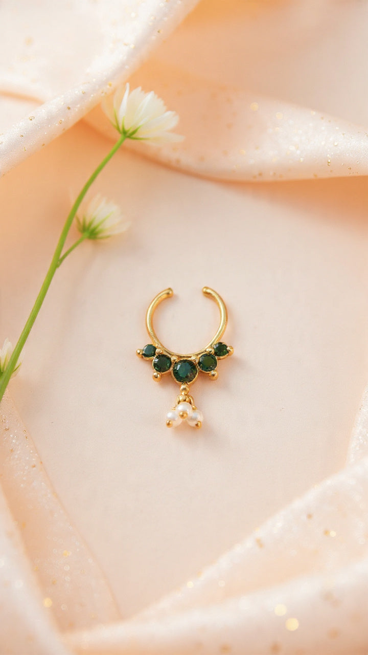 Kundan Septum Silver Nosepins 32