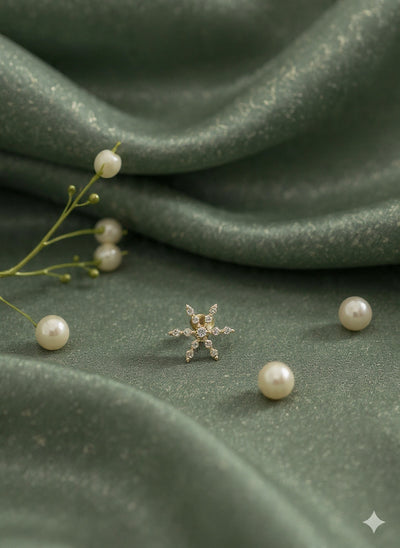 Hina Silver Nosepins